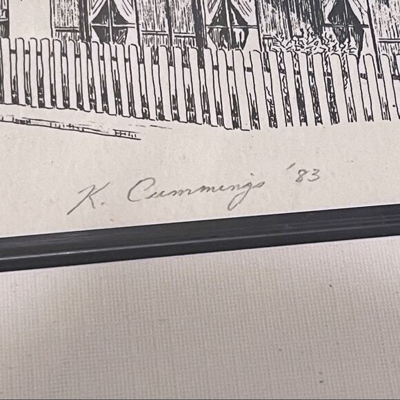 Framed Kofel Oberammergau Germany Signed Drawing Print Passion Play Bavaria Alps - Picture 4 of 10